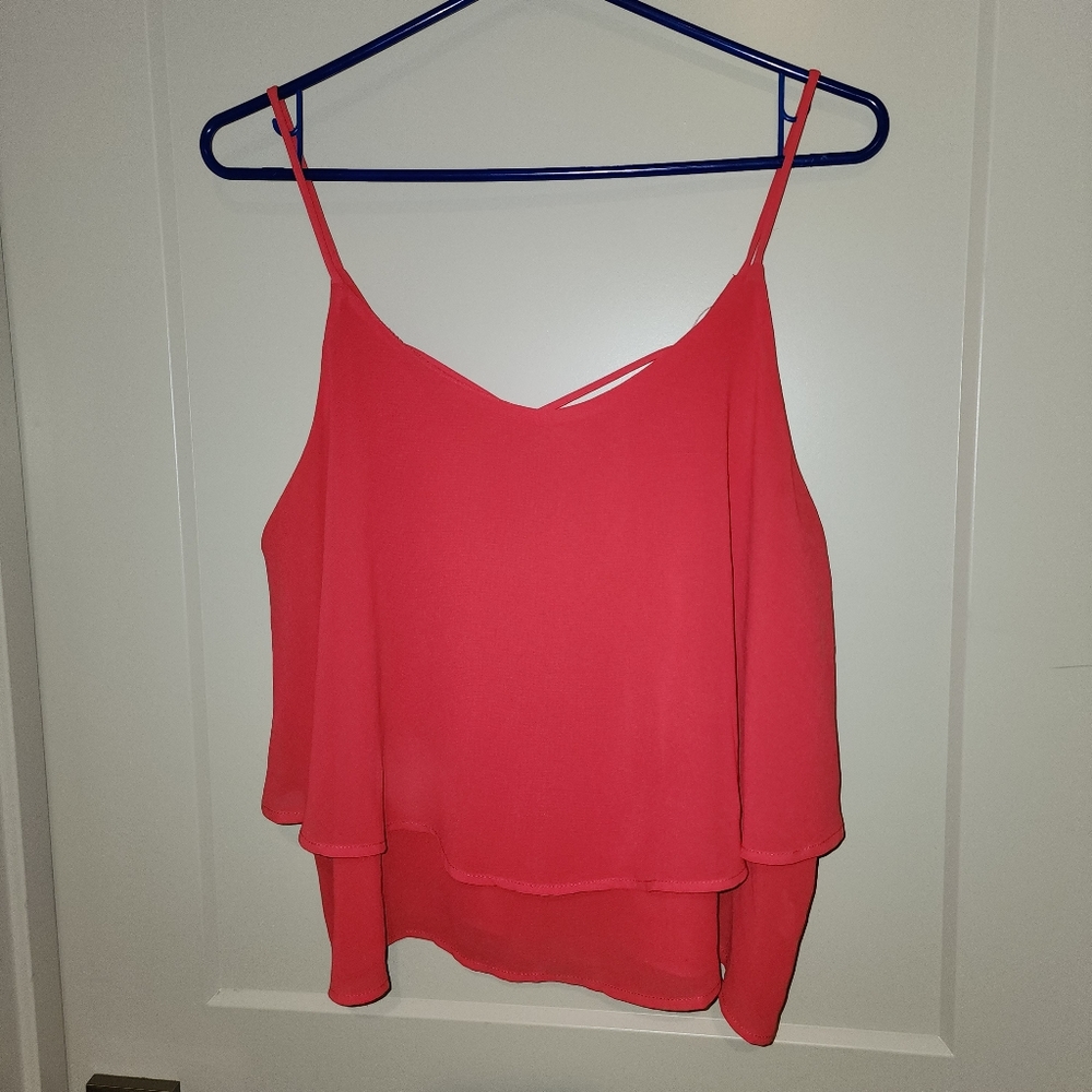 Bright Red Spaghetti Strap